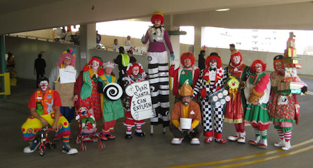 Kapitol Klowns at a parade